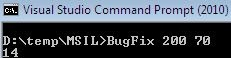 Visual studio command